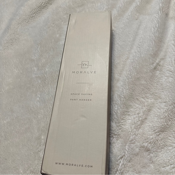 MORALVE Space Saving Hangers for Closet Organizer 2 pant hangers Mahogany Tone - Picture 1 of 3